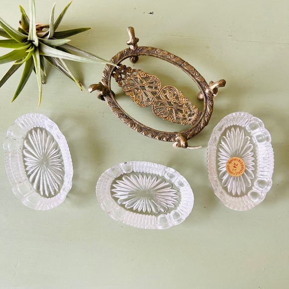 VTG Bleikristall 4PC Trinket Holder - Picture 2 of 16